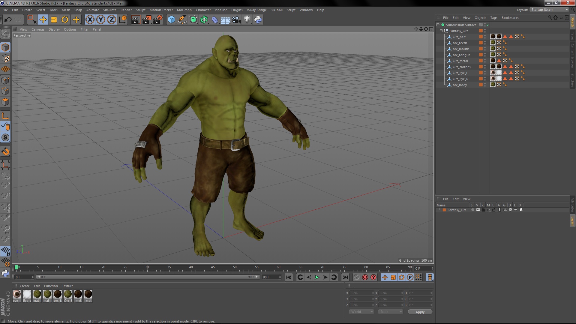 3D Fantasy Orc