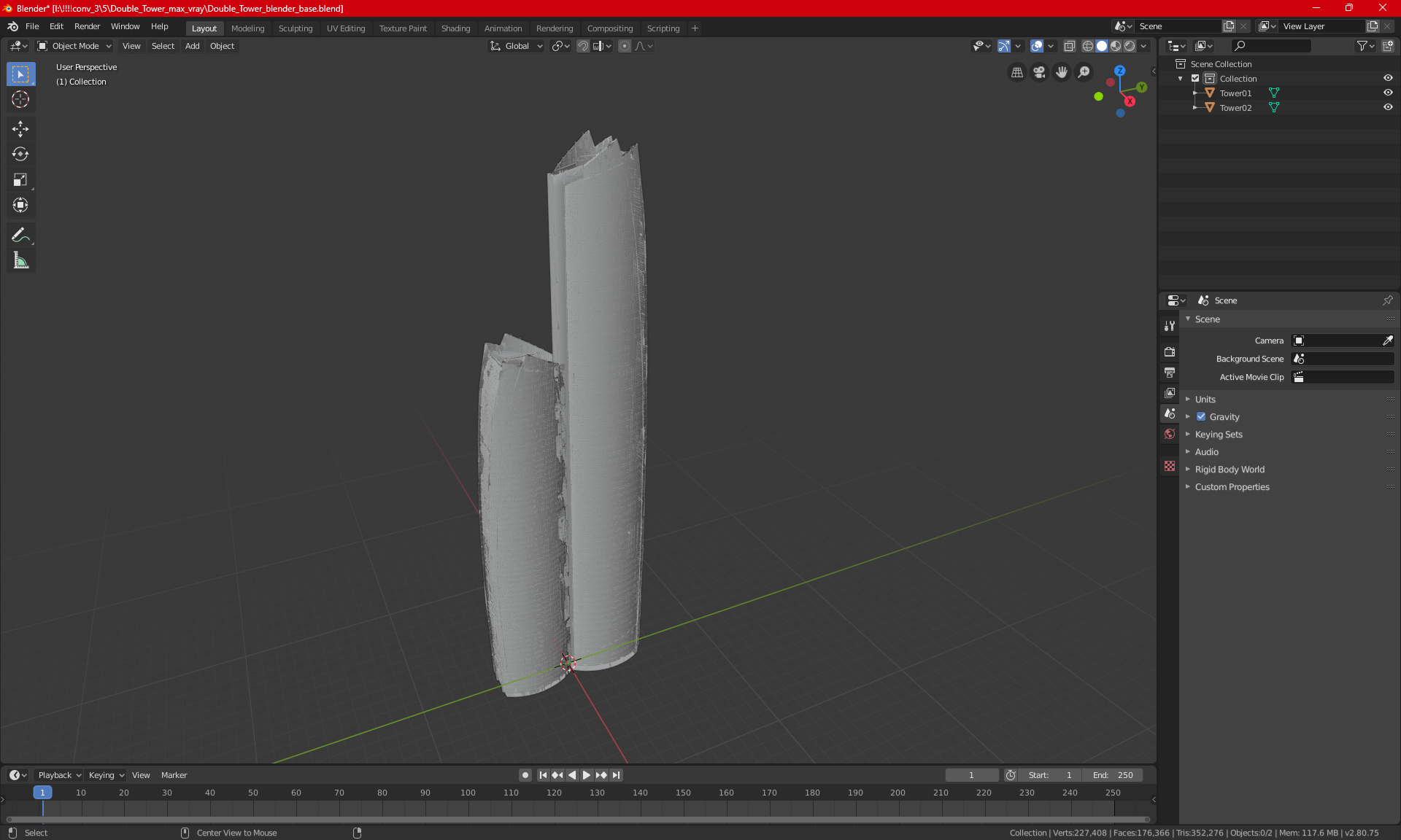 Double Tower 3D