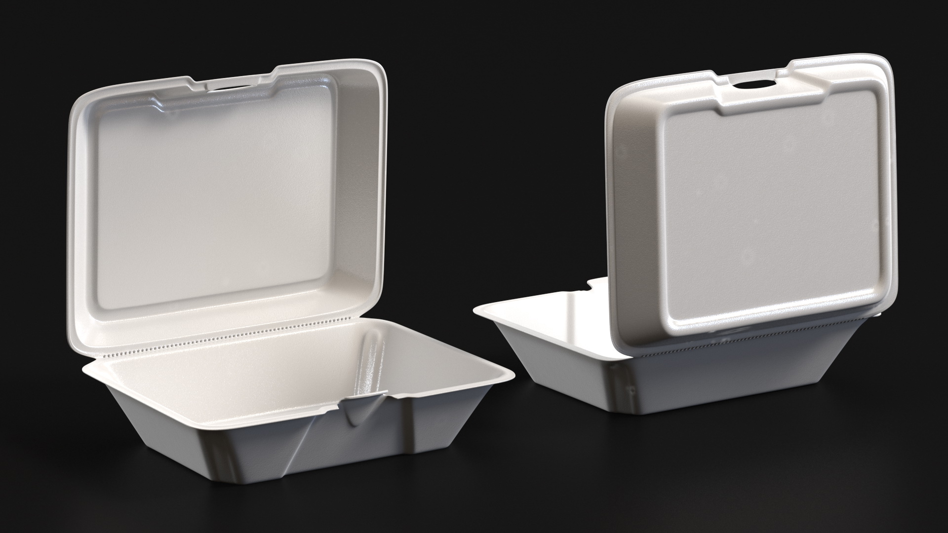 3D model Disposable Food Tray Open