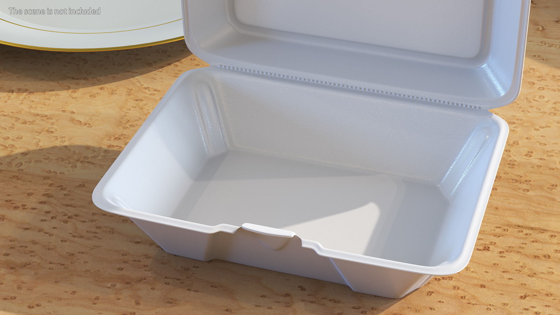 3D model Disposable Food Tray Open