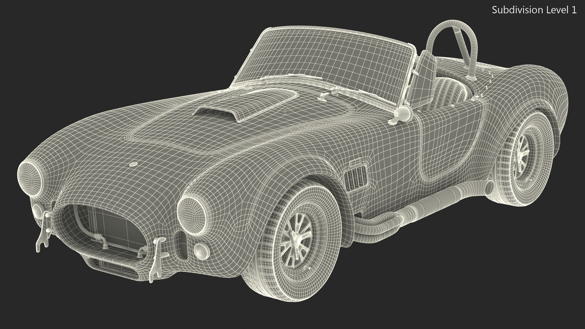 3D model AC Shelby Cobra 1965