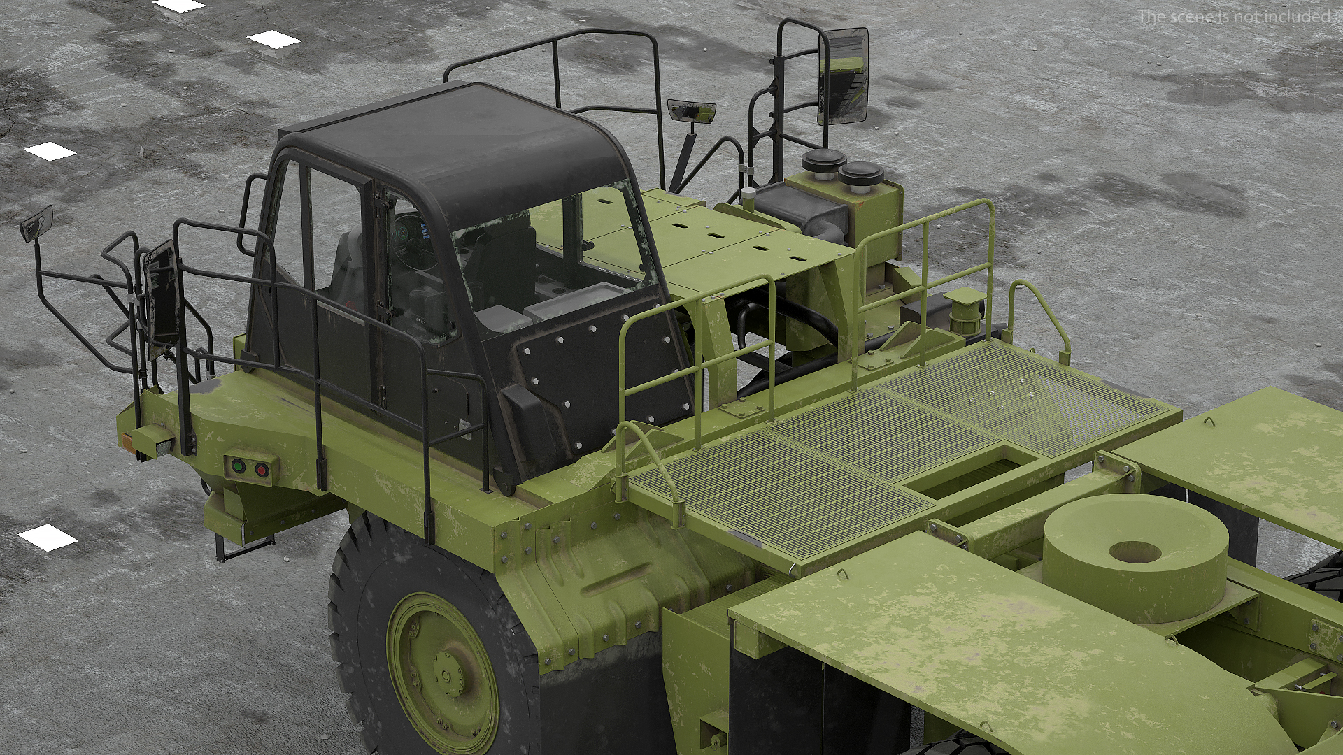 Heavy Duty Bare Chassis Dirty 3D model