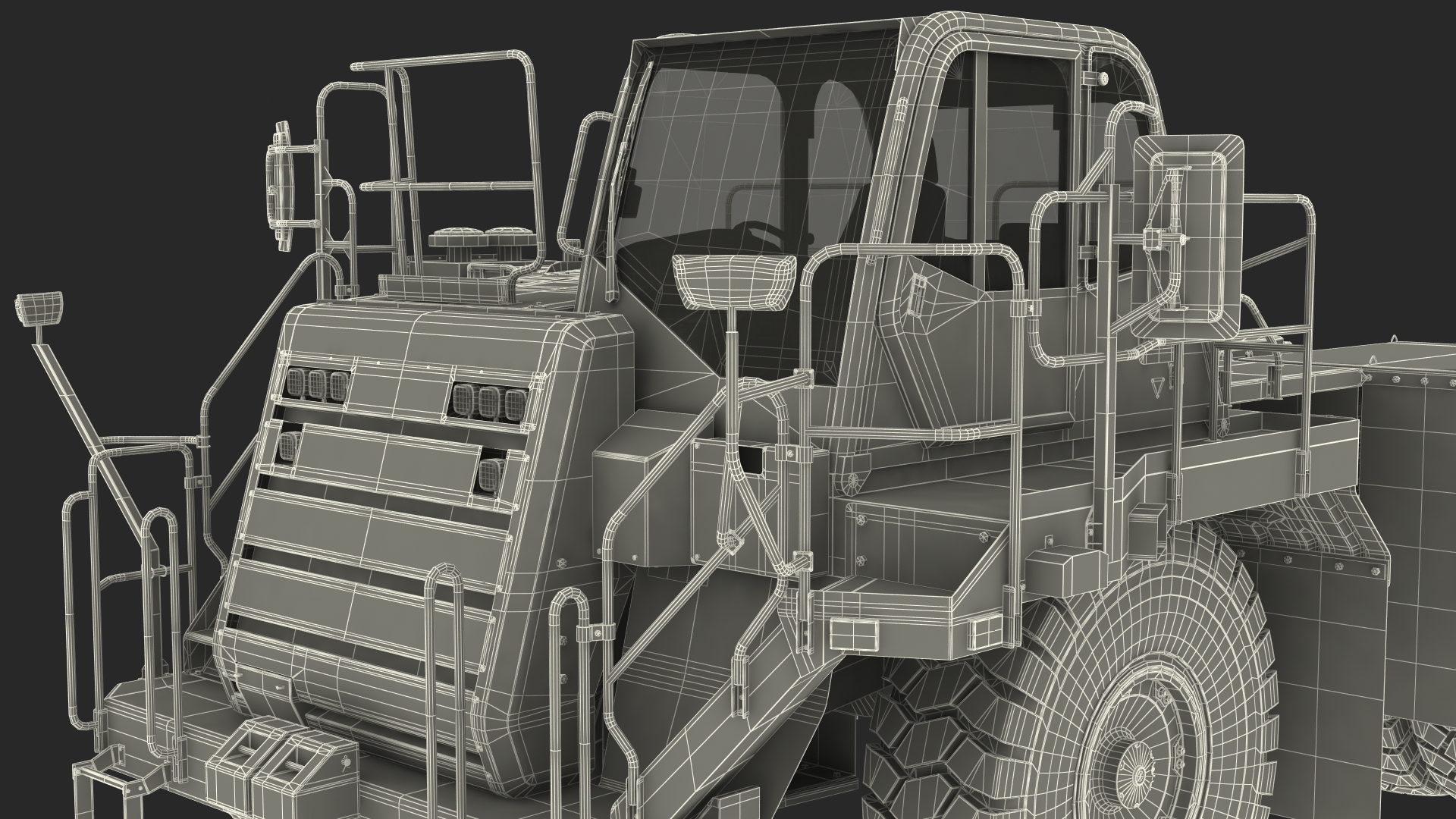 Heavy Duty Bare Chassis Dirty 3D model