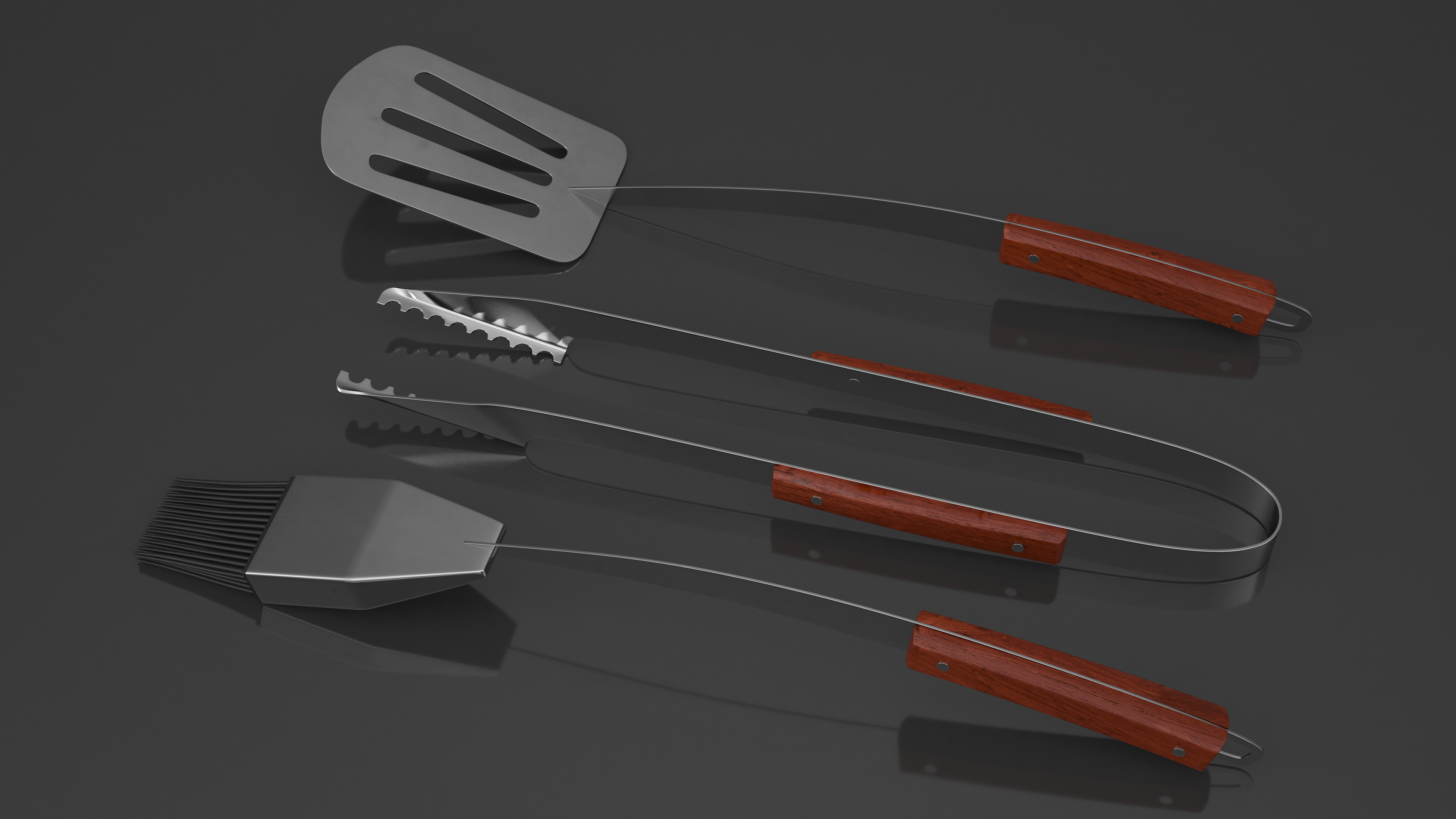 Grilling Tool Set 3D