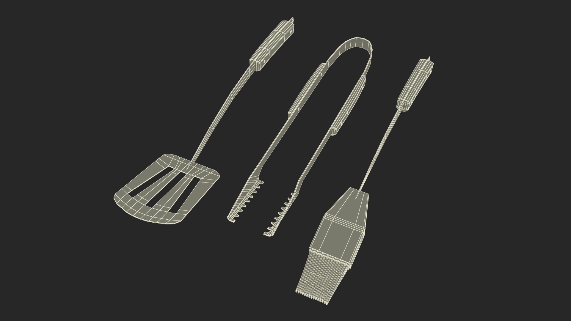 Grilling Tool Set 3D