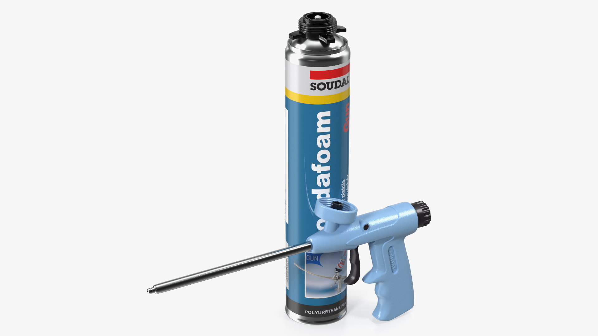 3D model Spray Gun with Foam Can Soudal