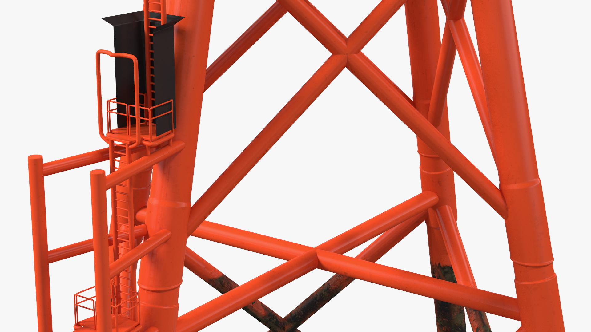 3D model Massive Offshore Wind Turbine Base Frame