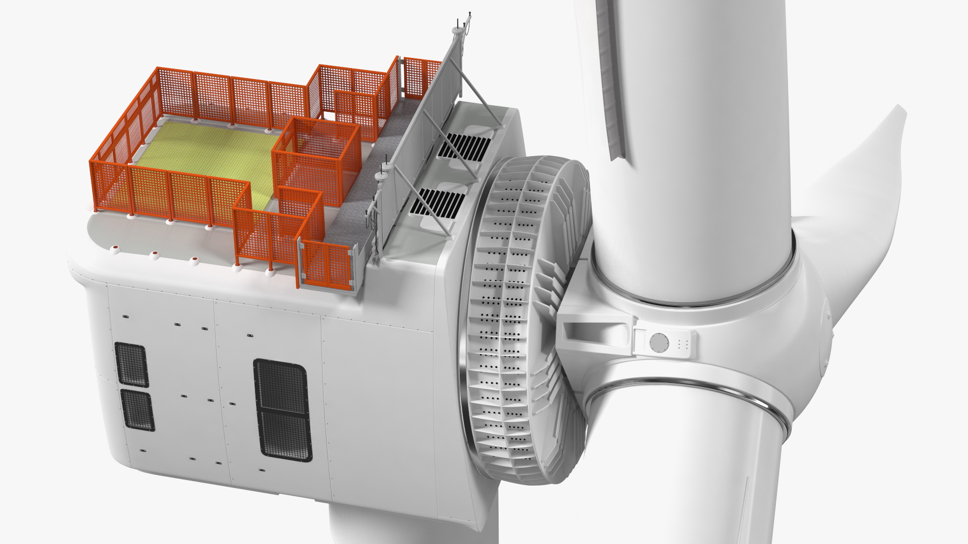 3D model Massive Offshore Wind Turbine Base Frame