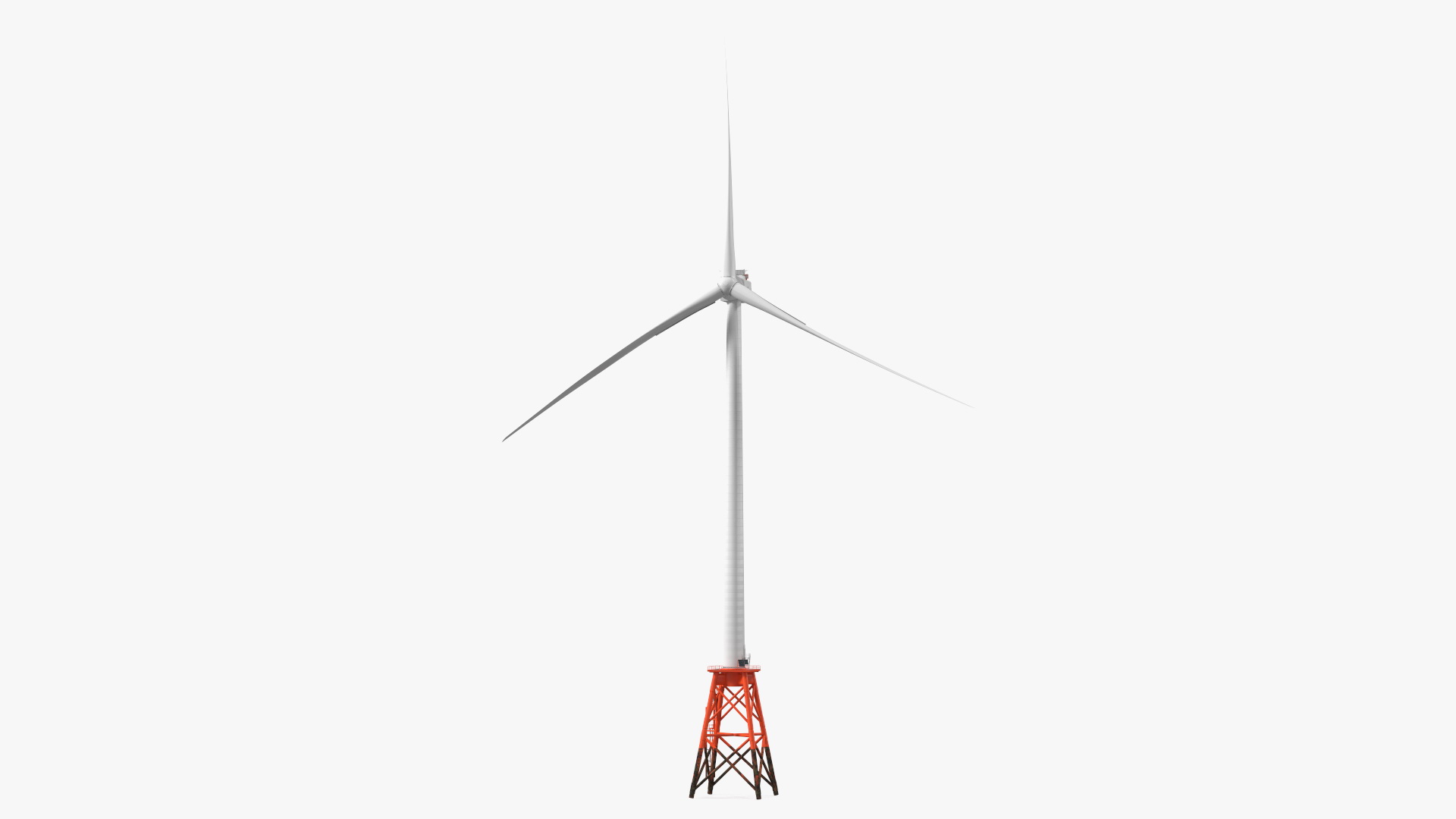 3D model Massive Offshore Wind Turbine Base Frame