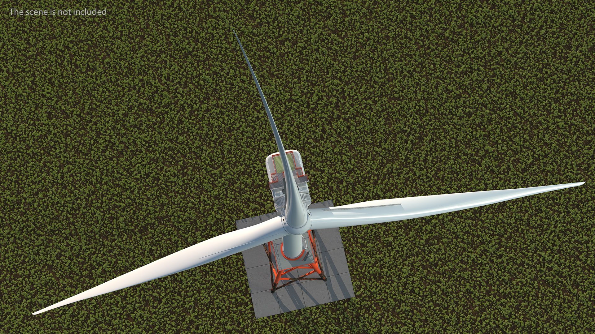 3D model Massive Offshore Wind Turbine Base Frame