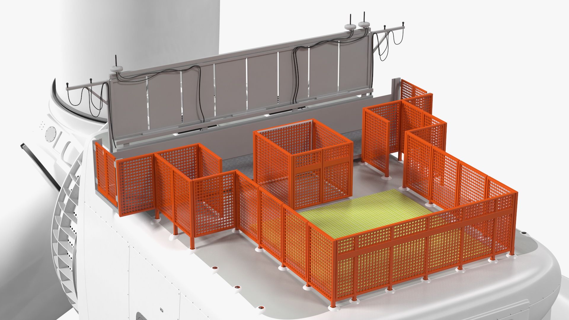 3D model Massive Offshore Wind Turbine Base Frame