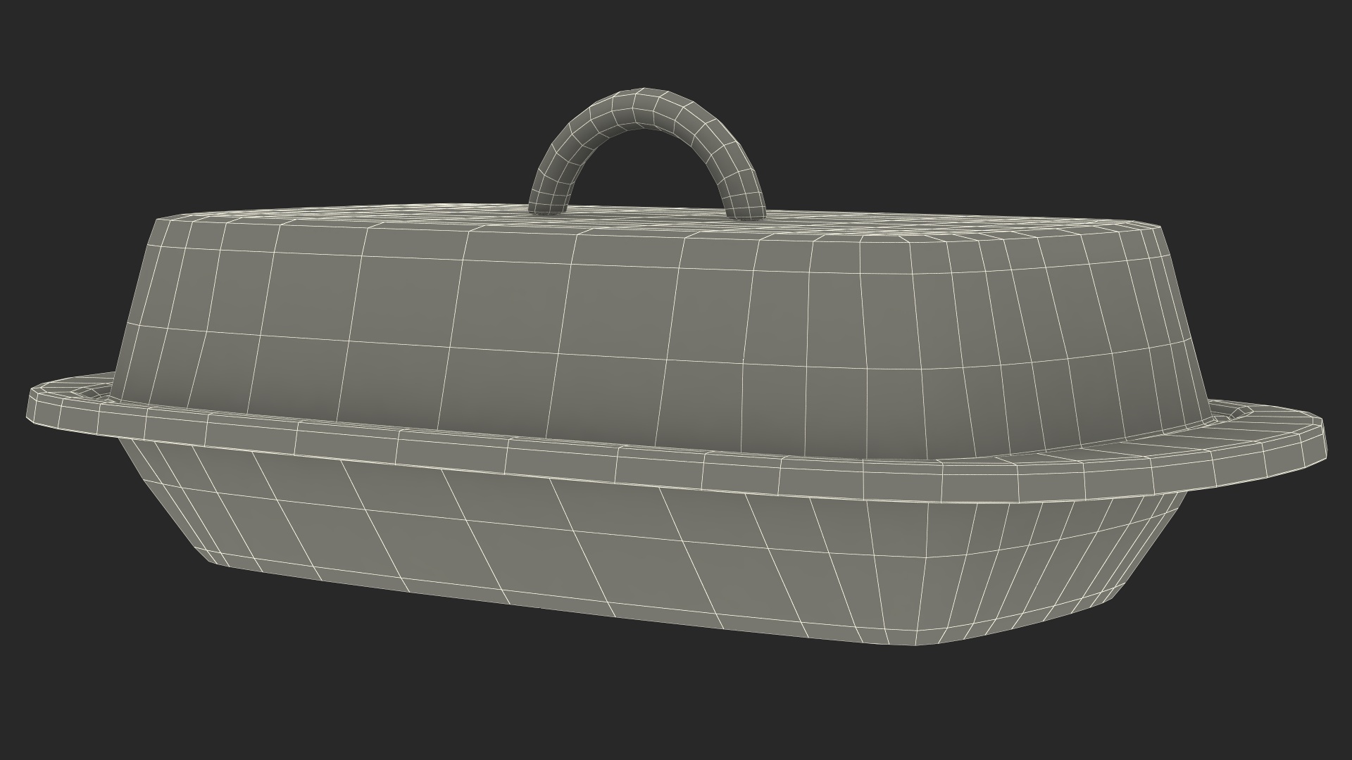 3D Copper Butter Dish model