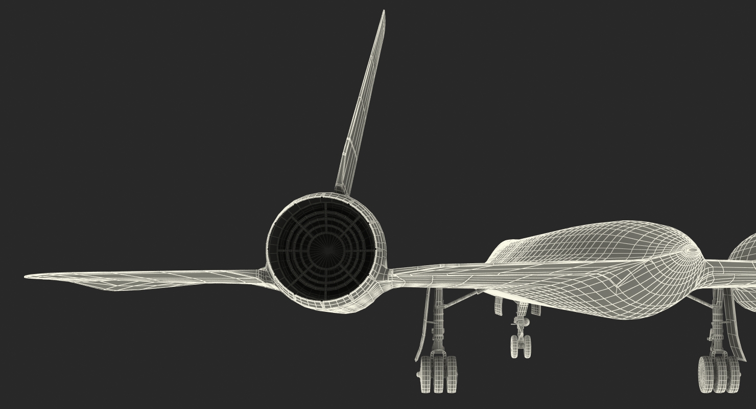 Lockheed SR 71 Blackbird 3D model