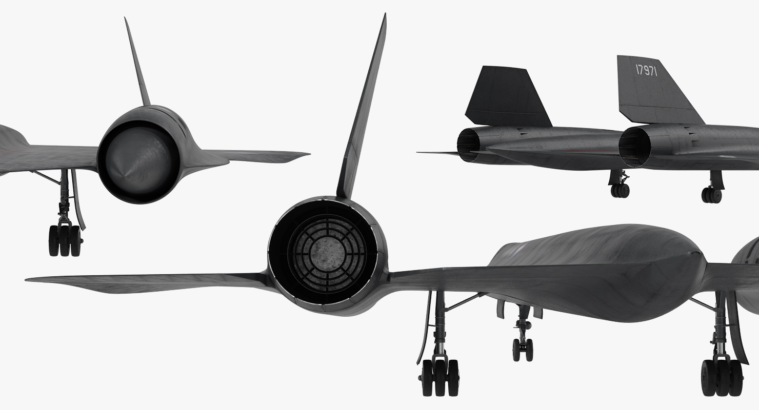 Lockheed SR 71 Blackbird 3D model