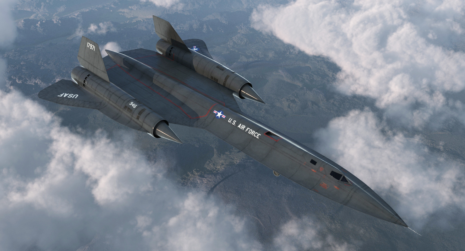 Lockheed SR 71 Blackbird 3D model