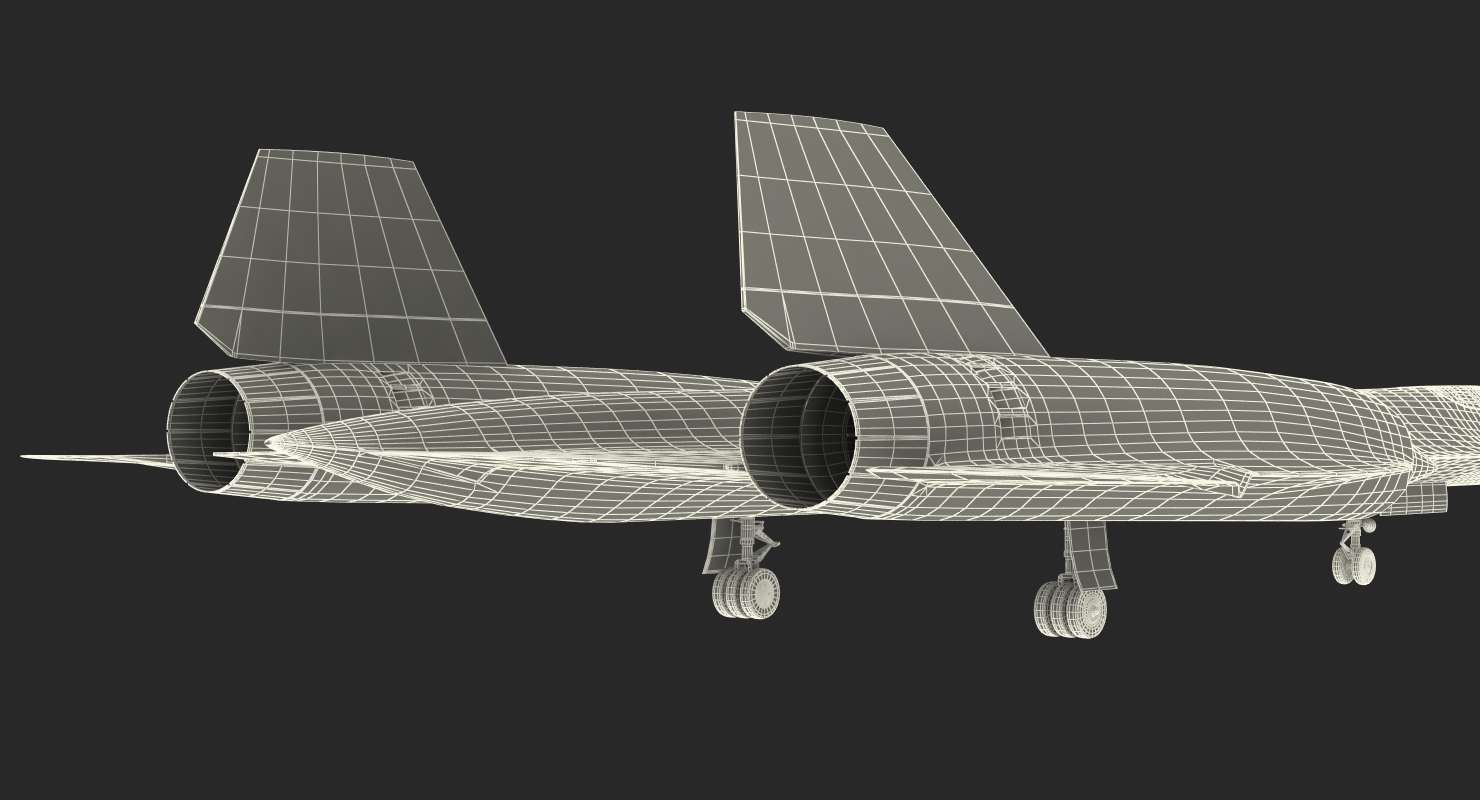 Lockheed SR 71 Blackbird 3D model