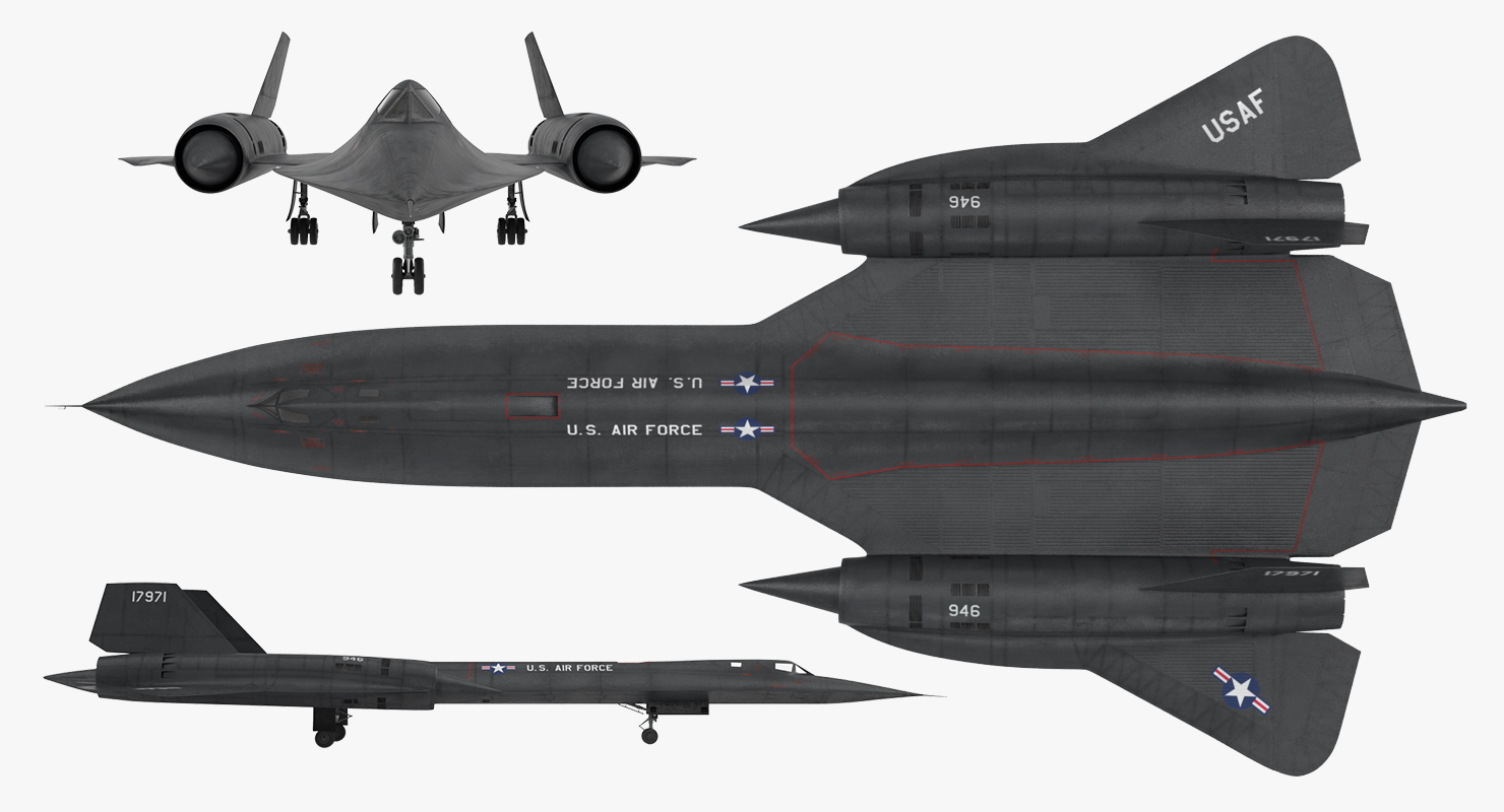 Lockheed SR 71 Blackbird 3D model