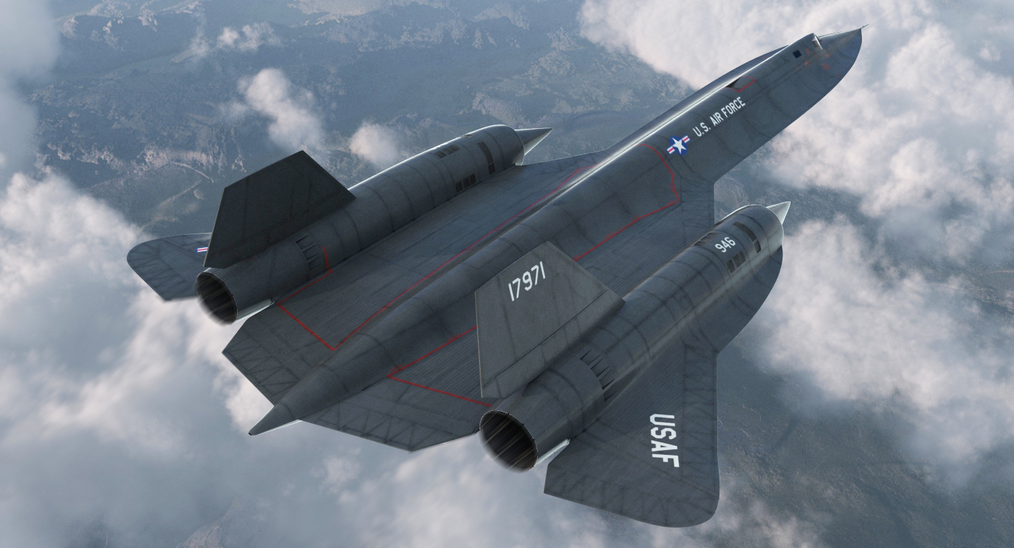 Lockheed SR 71 Blackbird 3D model