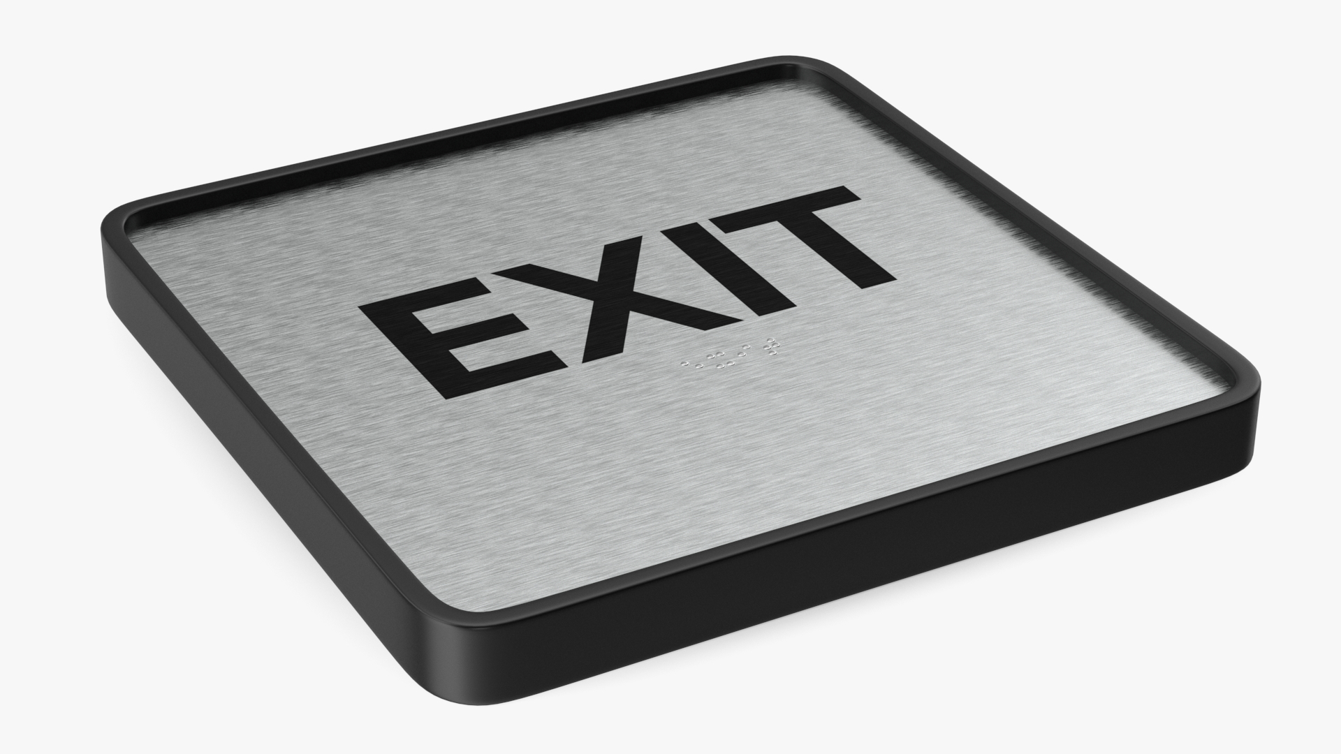 3D model Exit Compliance Sign