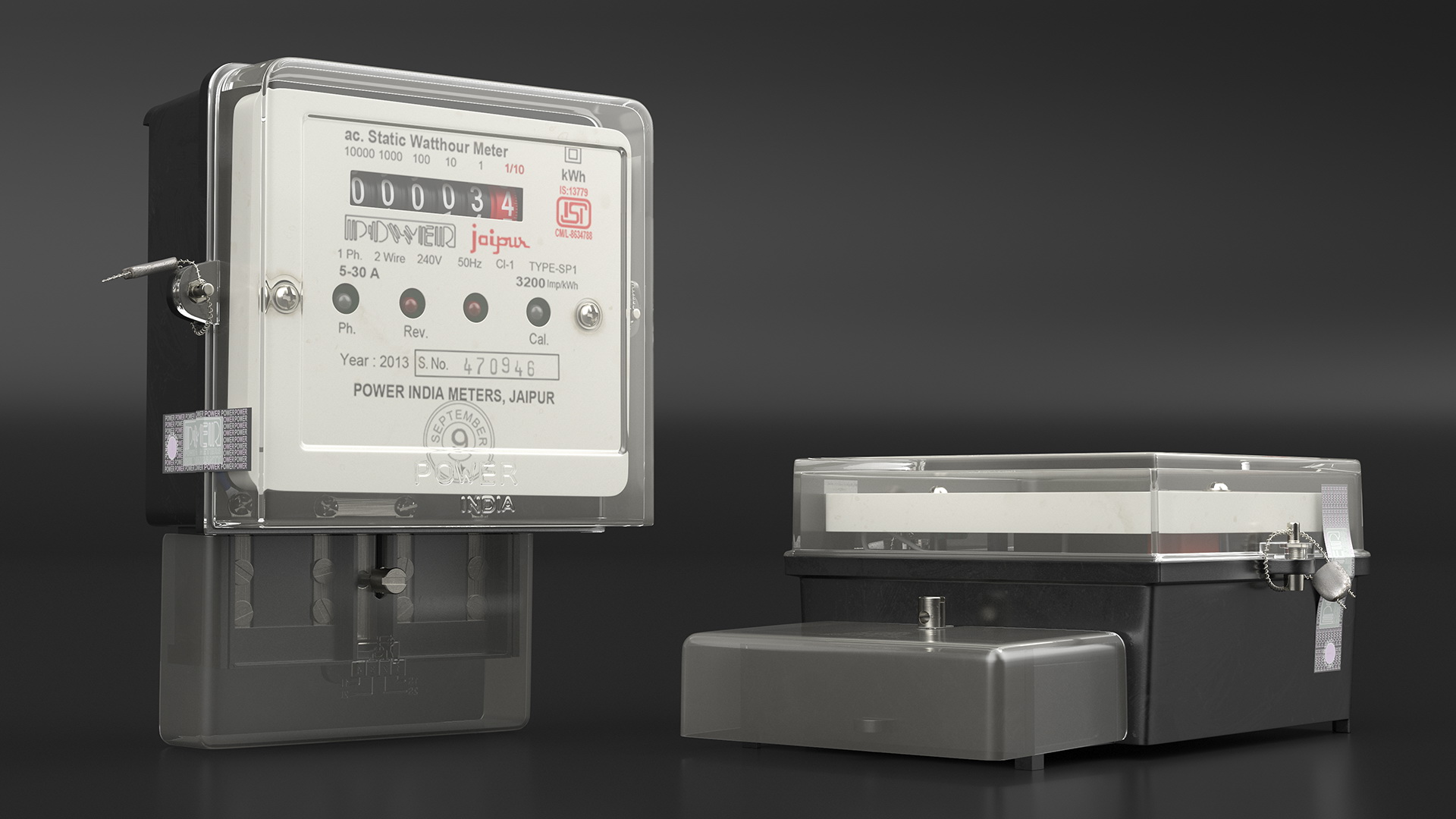 Jaipur Electricity Meter 3D model