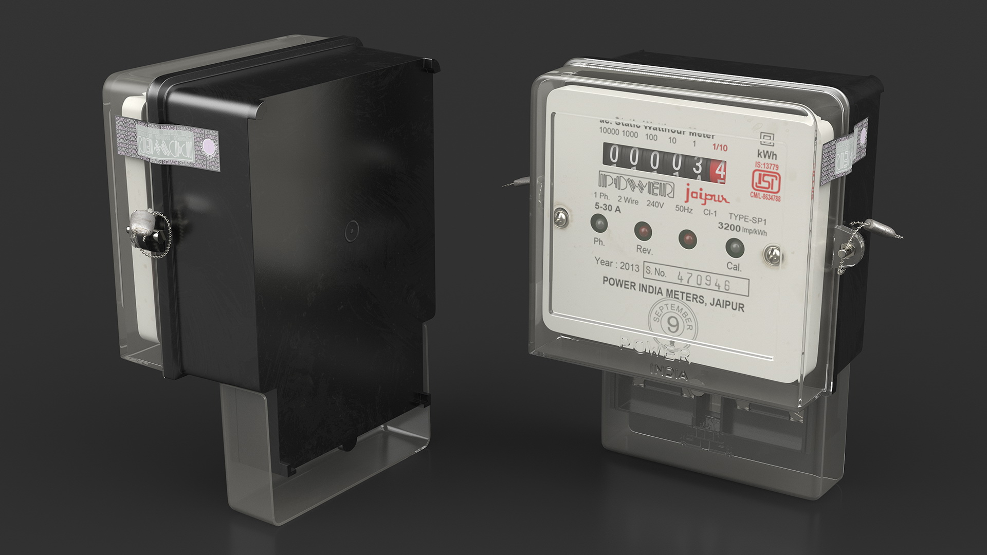 Jaipur Electricity Meter 3D model