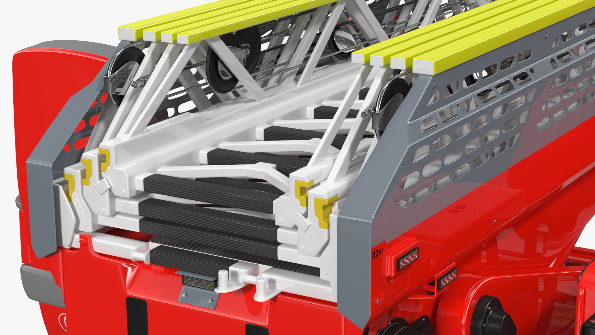 3D Turntable Ladder Rigged model