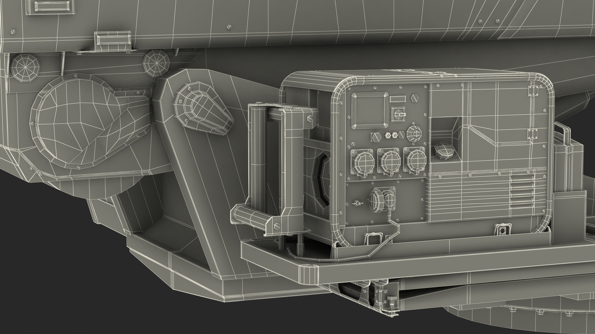 3D Turntable Ladder Rigged model