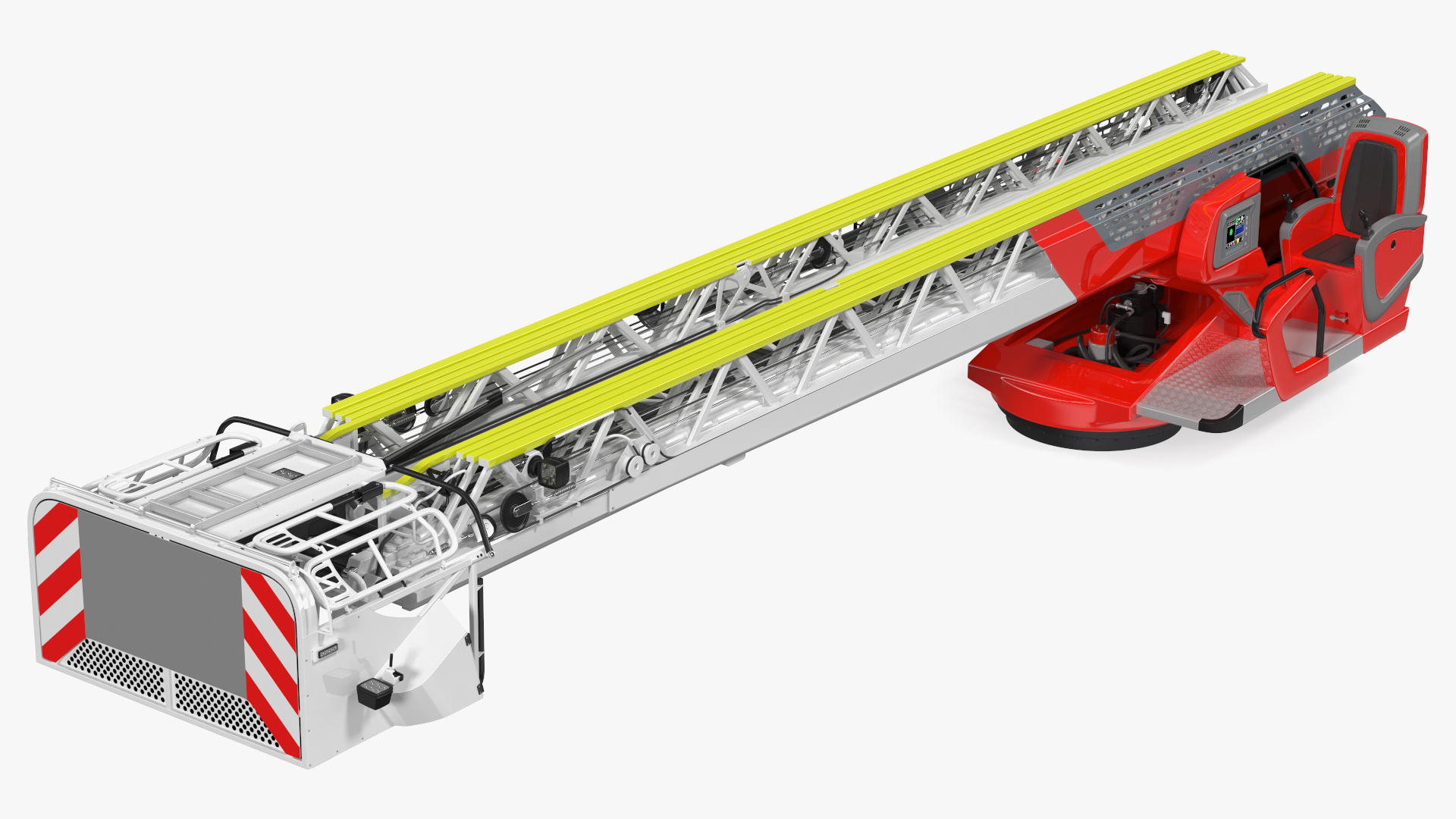 3D Turntable Ladder Rigged model