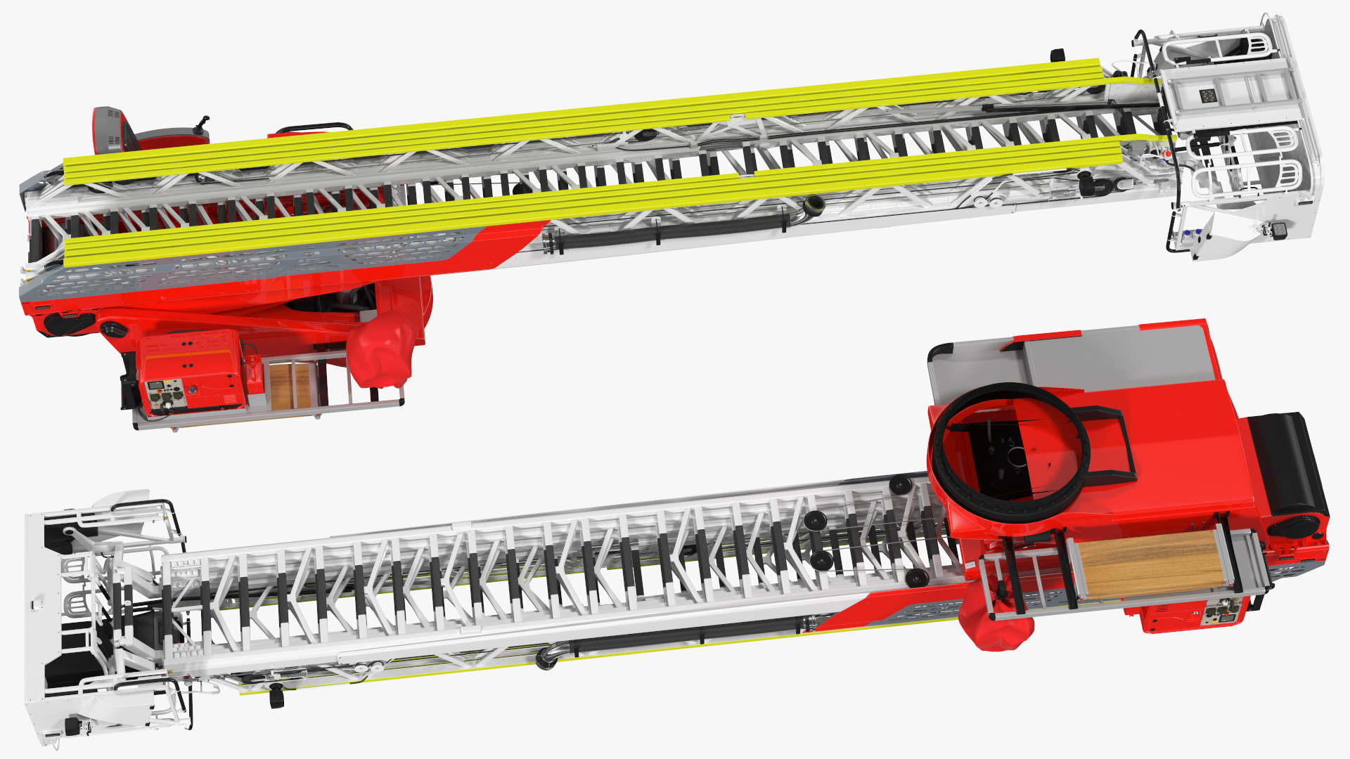 3D Turntable Ladder Rigged model