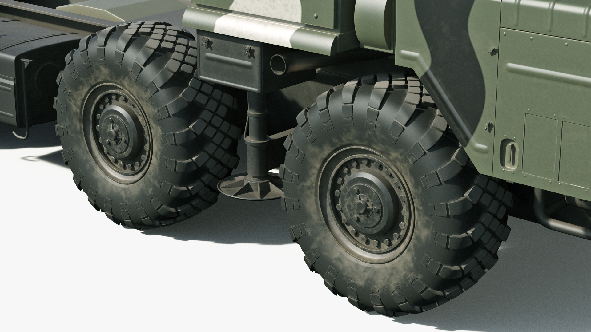 MAZ 543M 8x8 Truck Camouflage 3D model