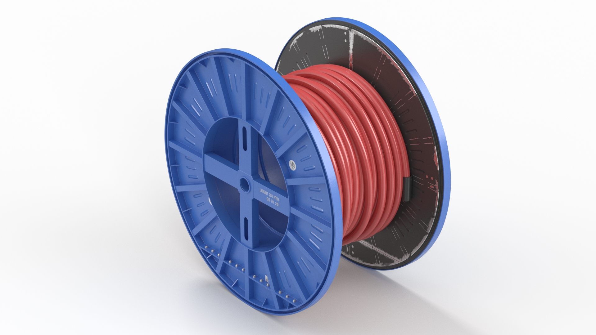 Industrial Cable Spool Reel 3D