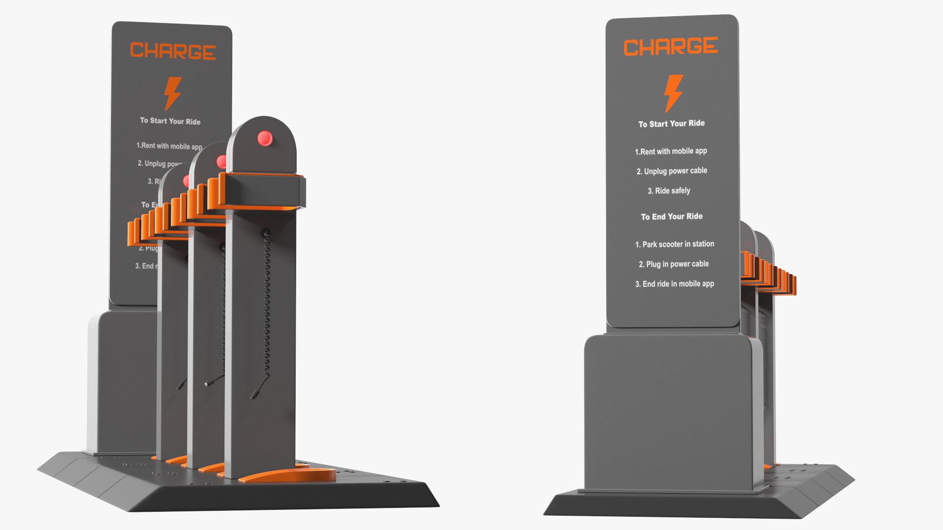 3D model Electric Scooter Charging Dock