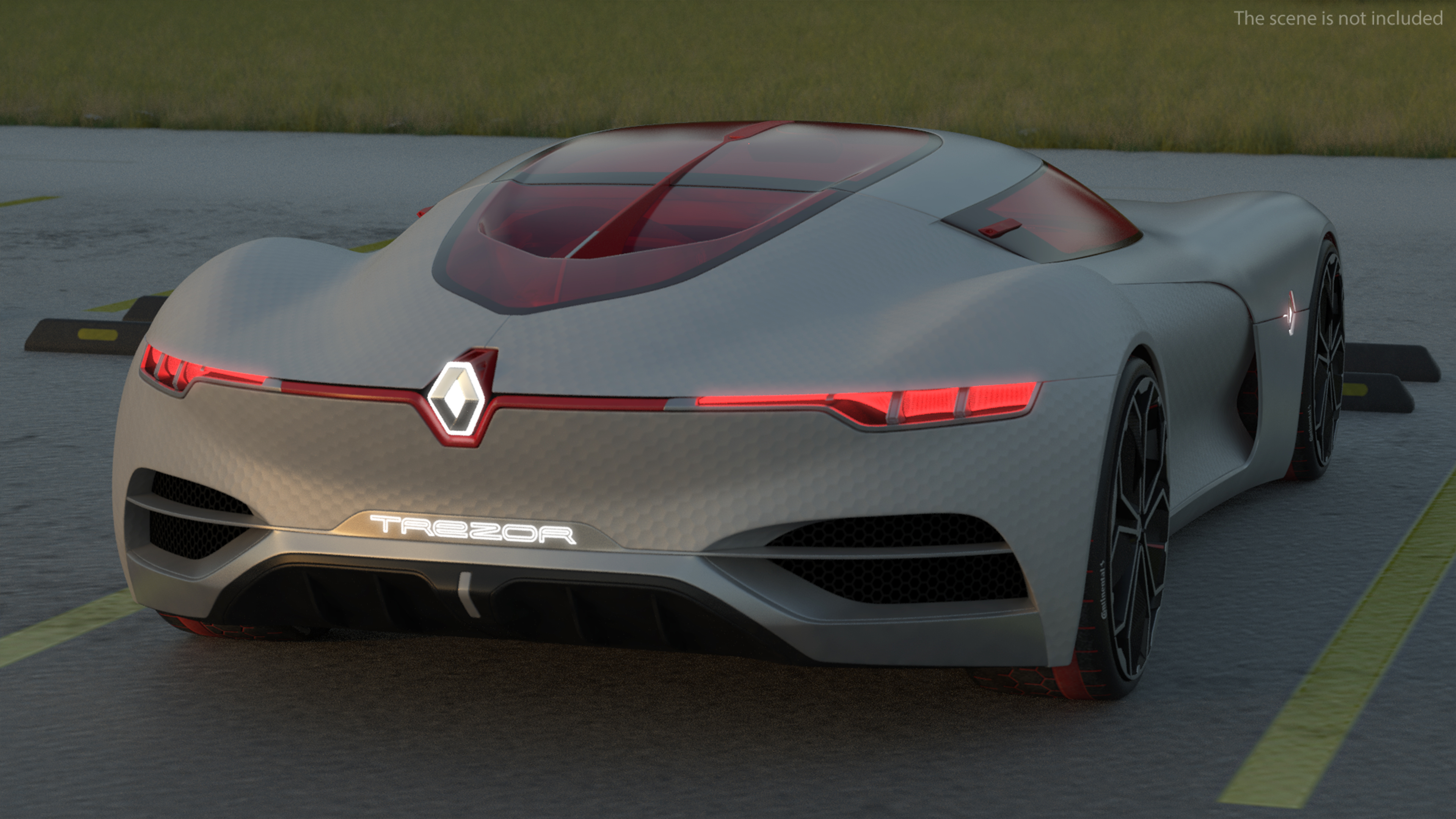 3D model 2016 Renault Trezor Electric Concept Car