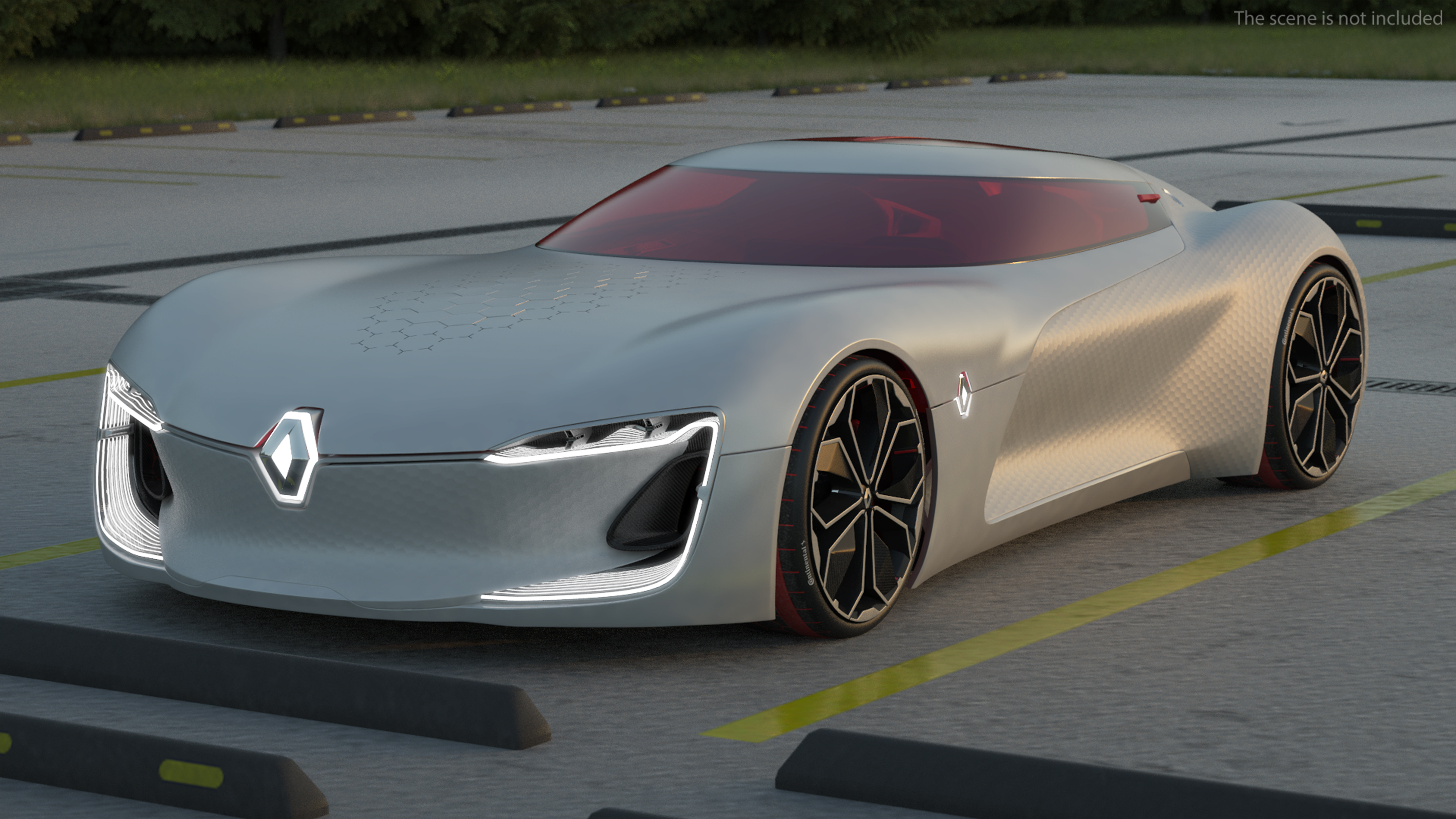 3D model 2016 Renault Trezor Electric Concept Car