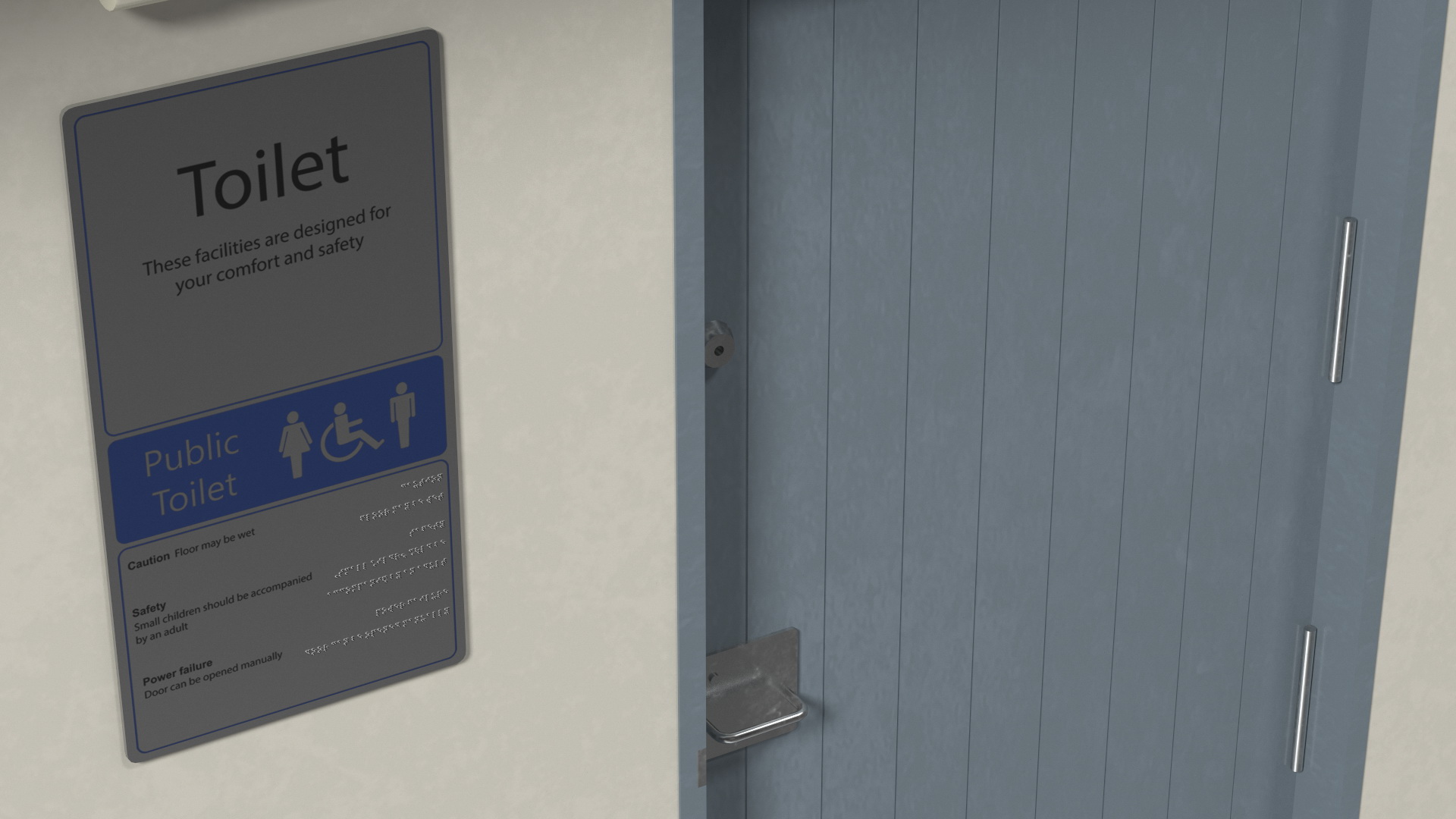 Public Restroom Building 3D model