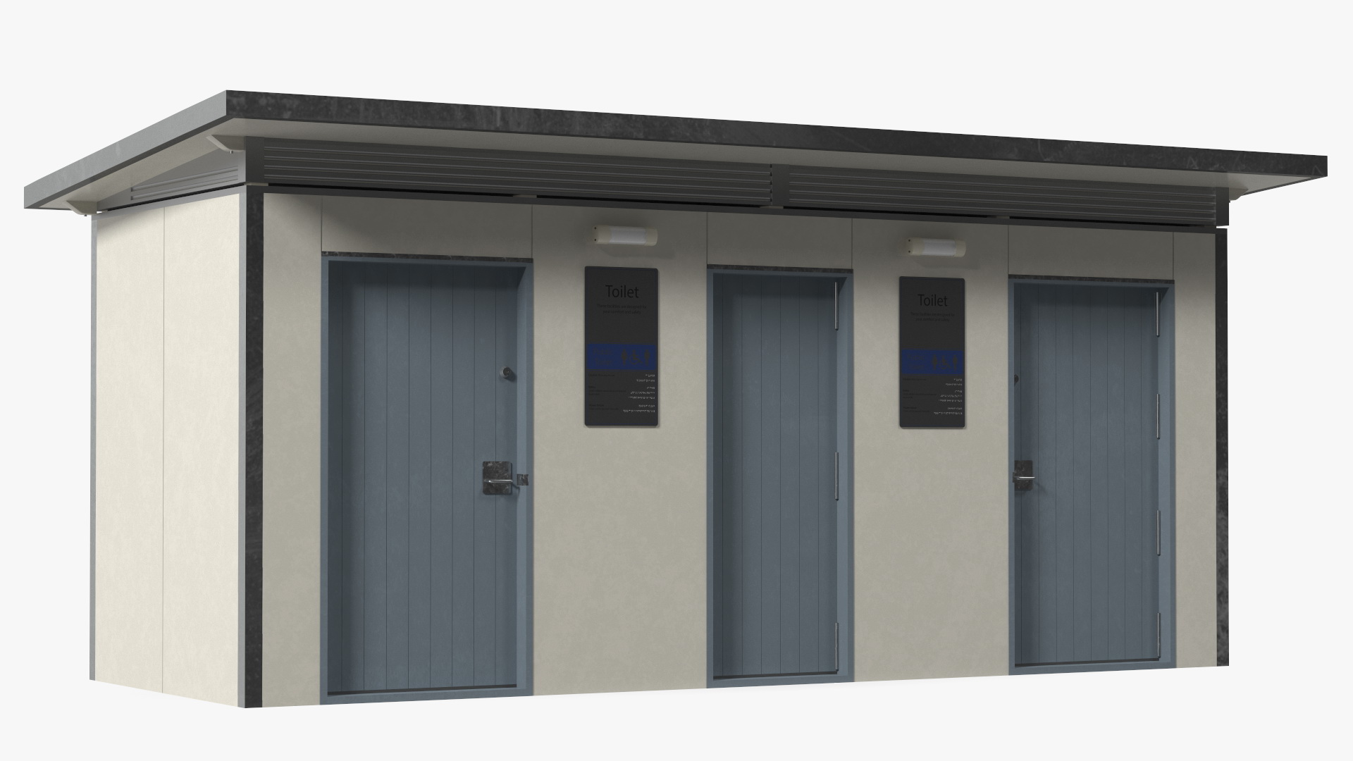 Public Restroom Building 3D model