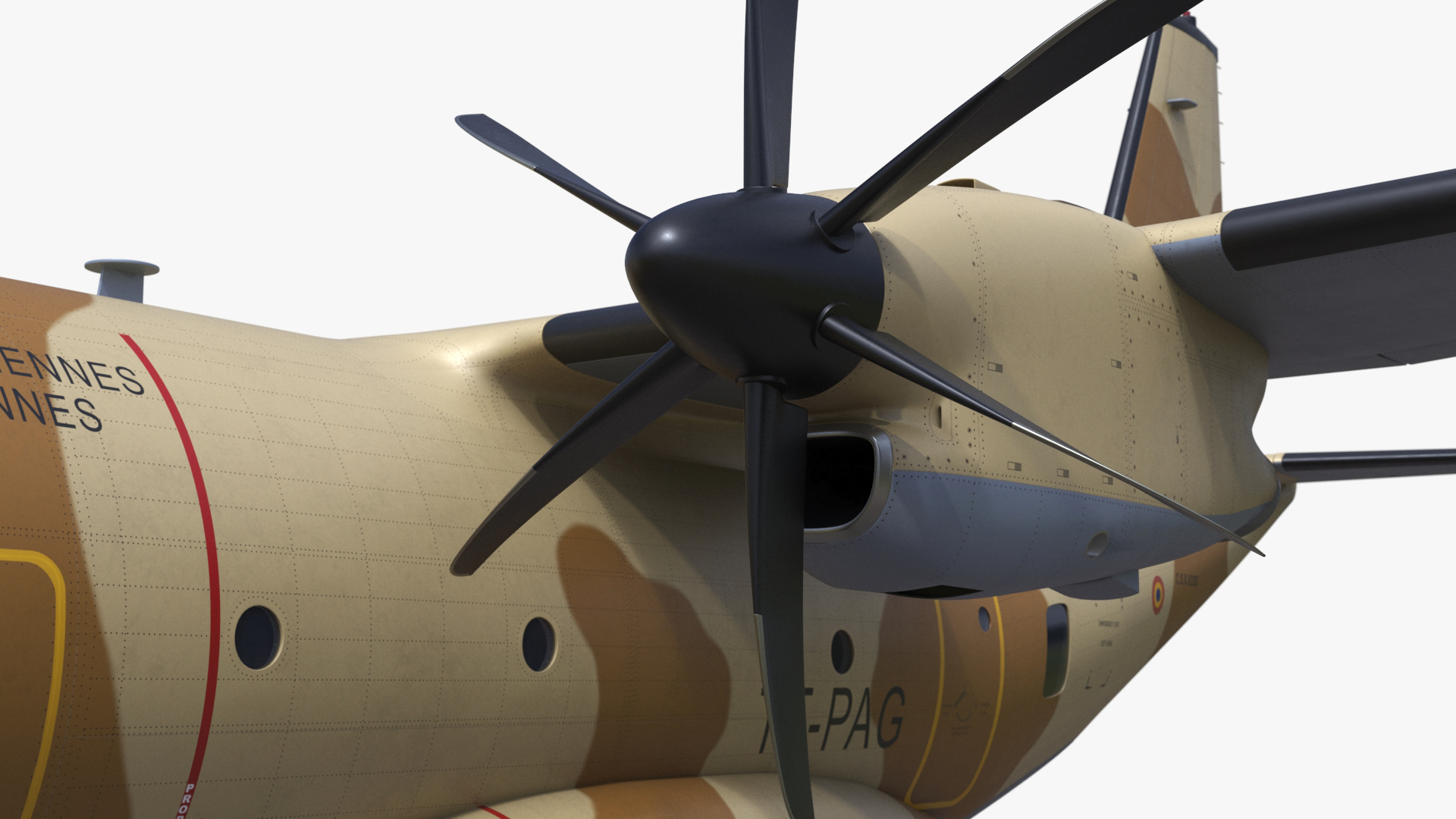 3D Alenia C-27J Spartan Brown