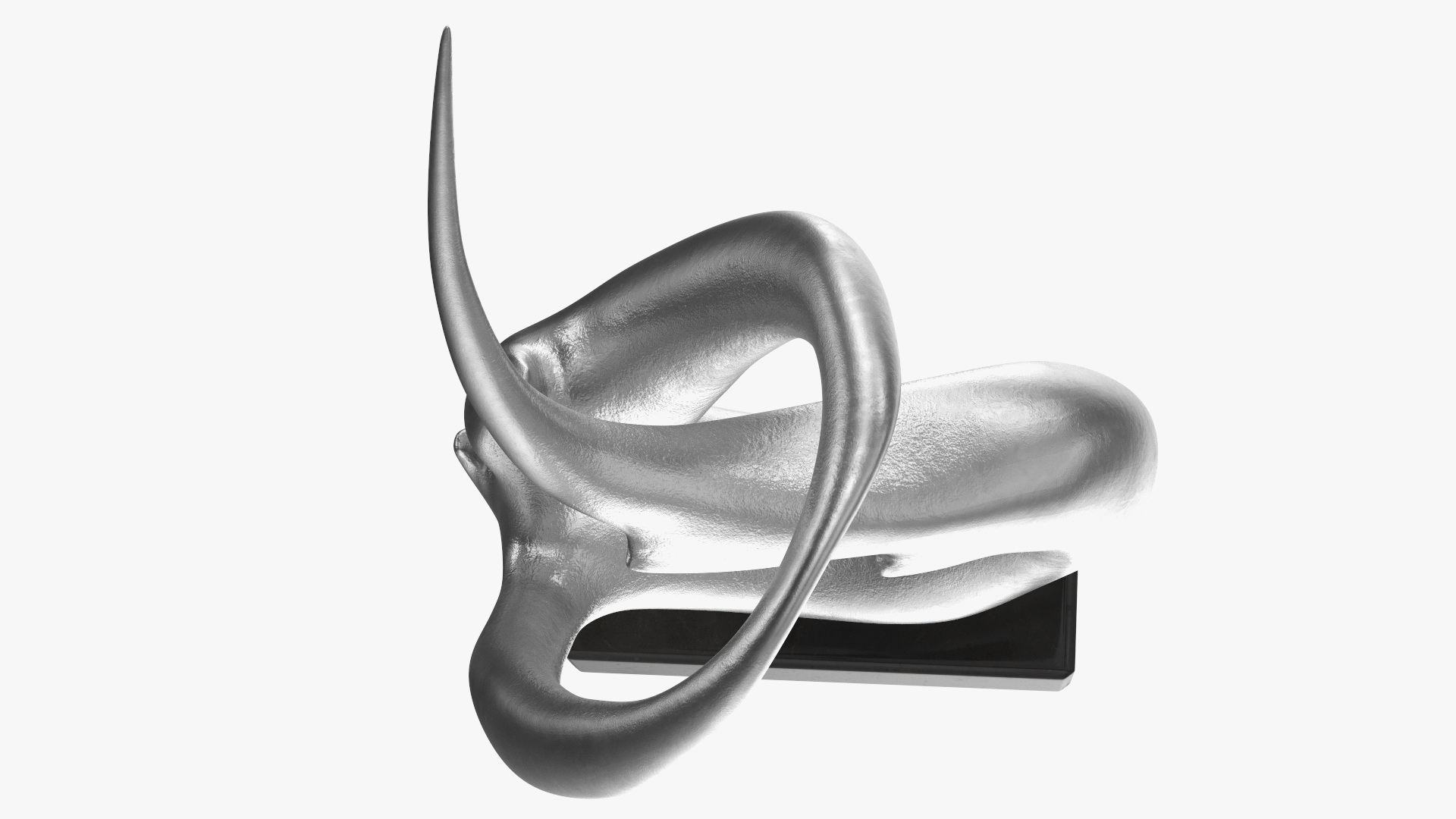 Silver Home Decor Modern Sculpture 3D model