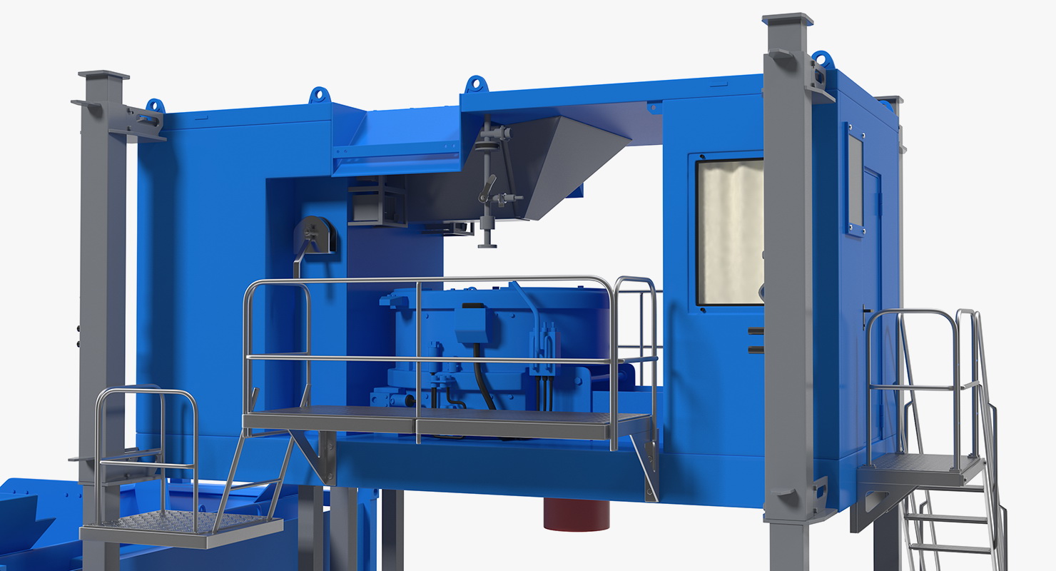 Mobile Mixing Plant Generic 3D