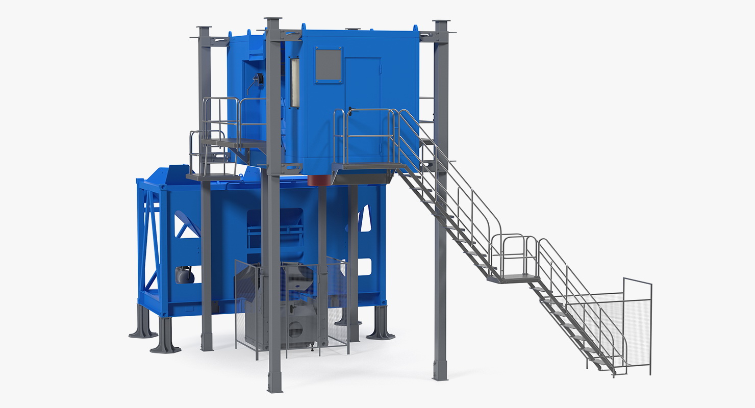 Mobile Mixing Plant Generic 3D