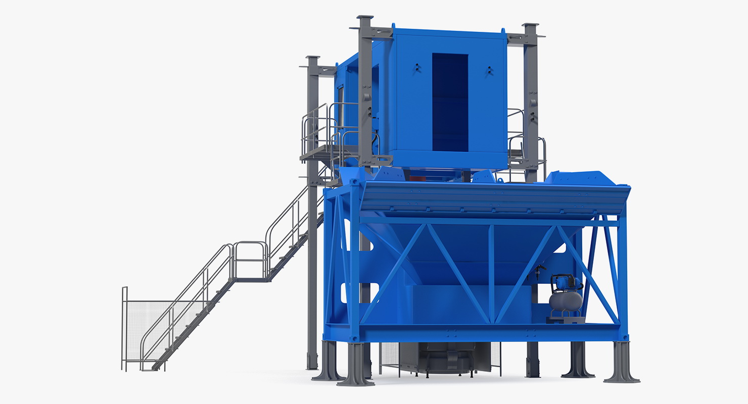 Mobile Mixing Plant Generic 3D