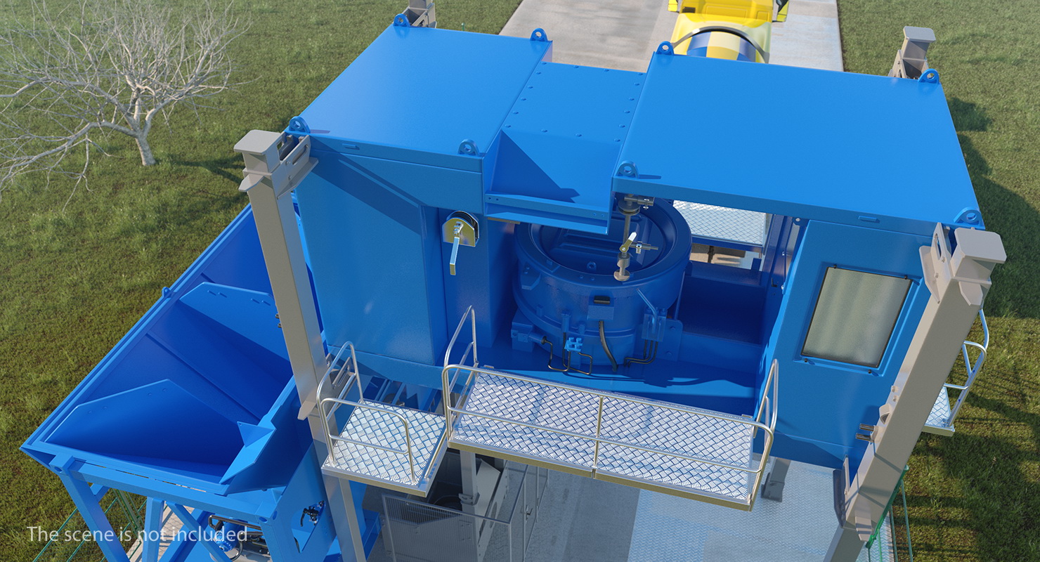 Mobile Mixing Plant Generic 3D