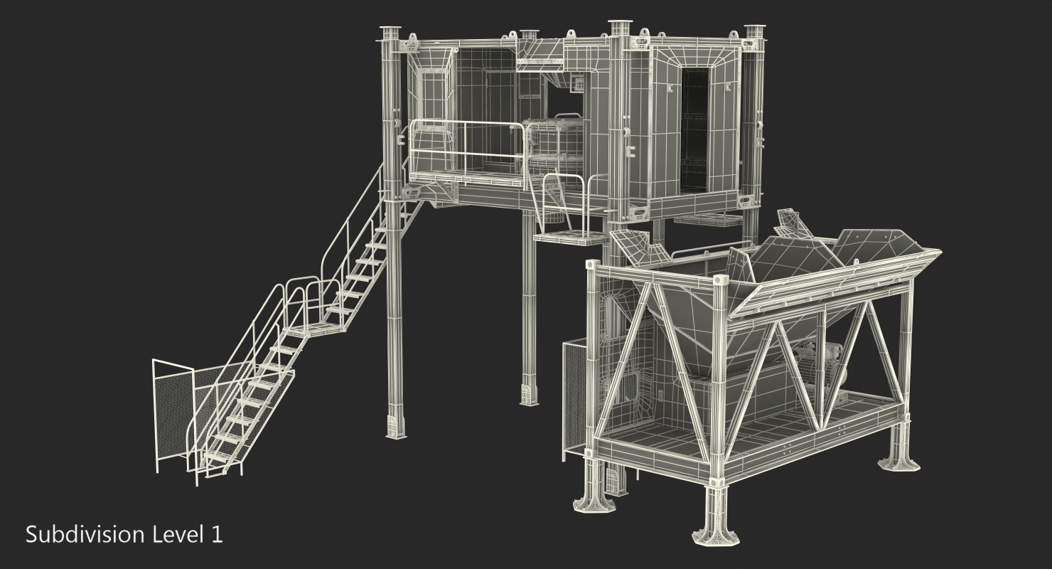 Mobile Mixing Plant Generic 3D