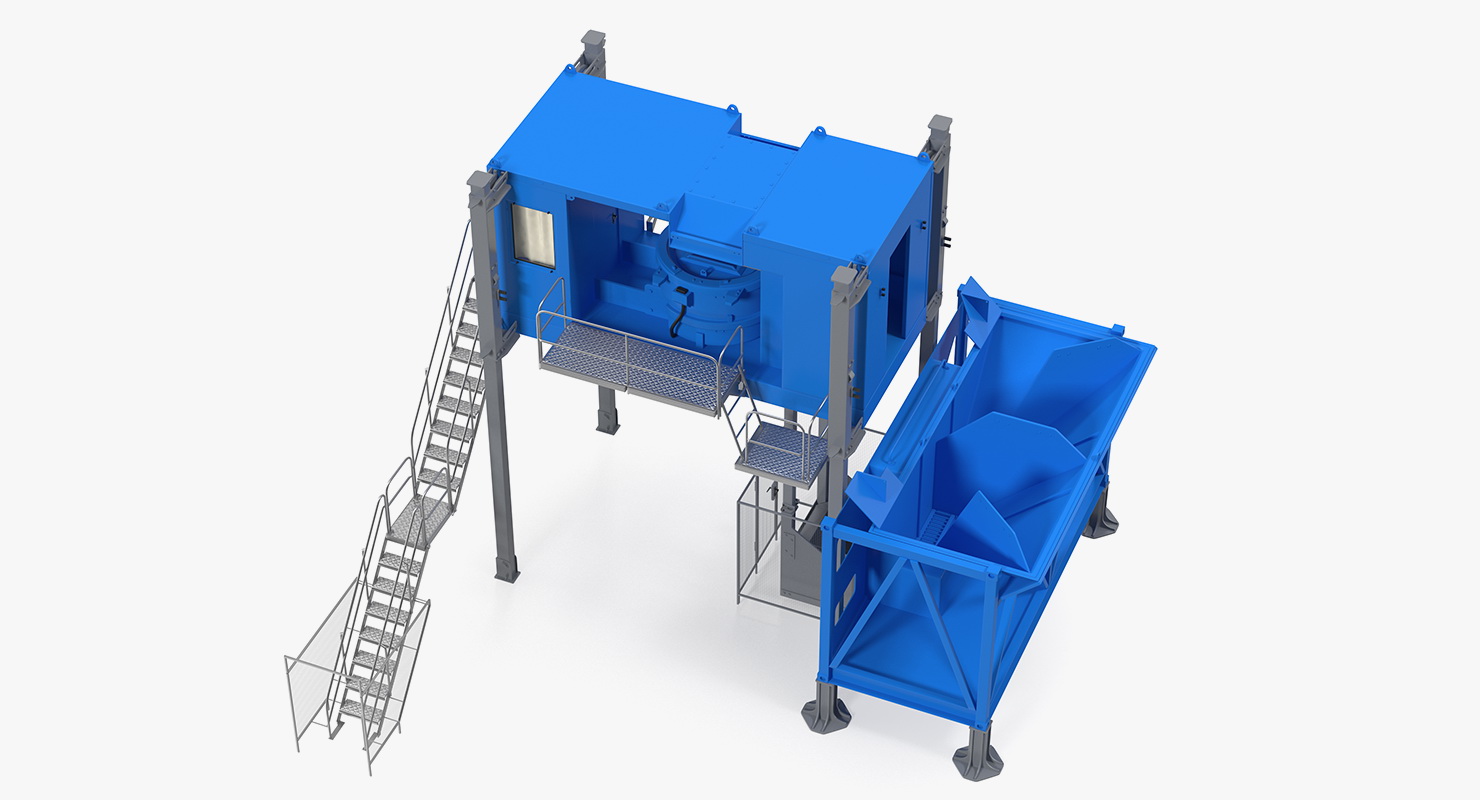 Mobile Mixing Plant Generic 3D