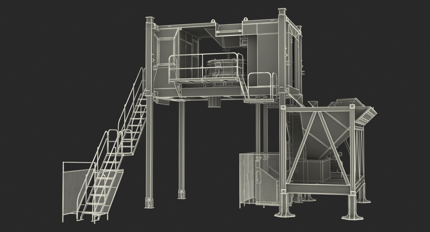 Mobile Mixing Plant Generic 3D