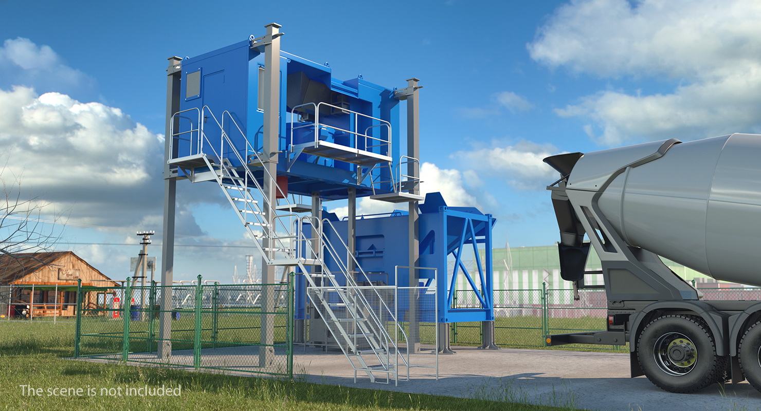 Mobile Mixing Plant Generic 3D