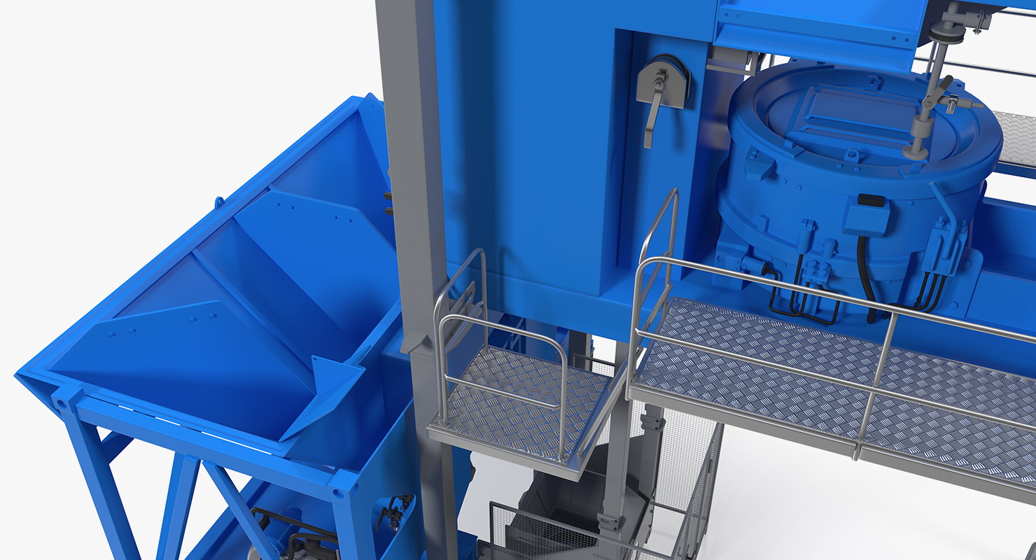 Mobile Mixing Plant Generic 3D