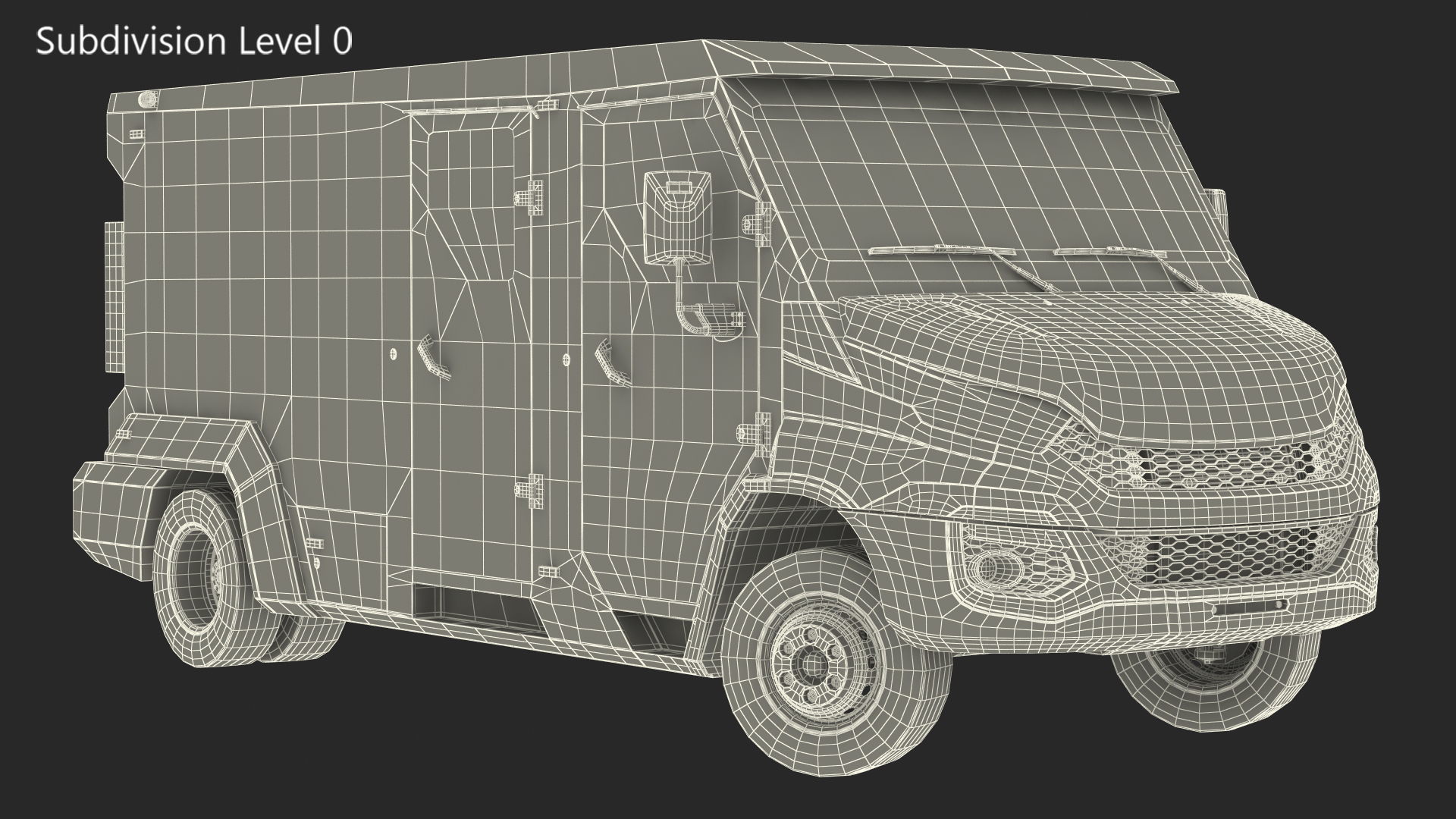 INKAS Armored Vehicle Rigged for Maya 3D