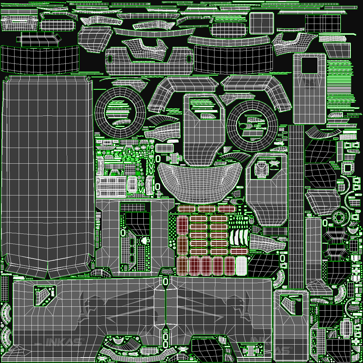 3D INKAS Armored Vehicle Rigged model