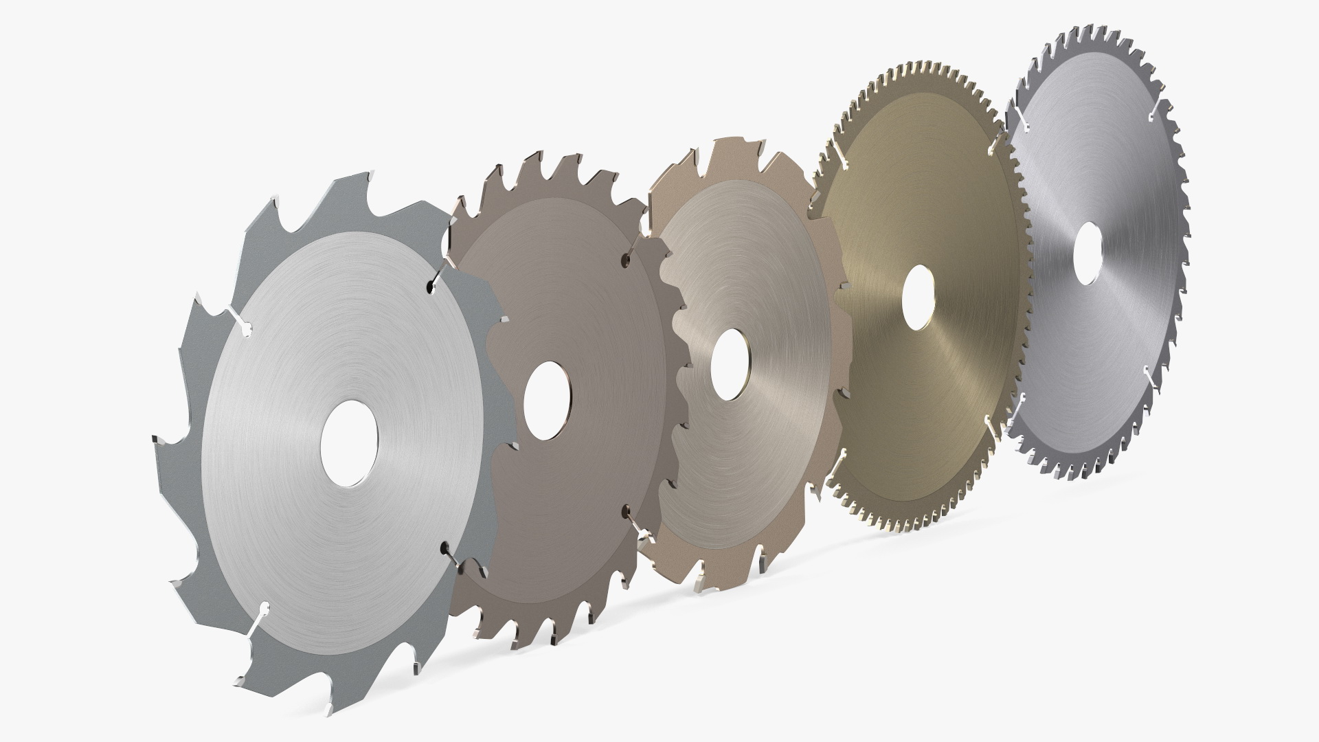 3D Set of Circular Saw Blades